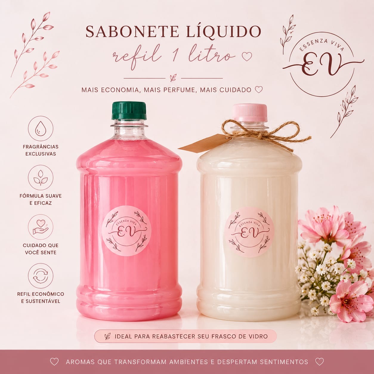 Refil sabonete líquido