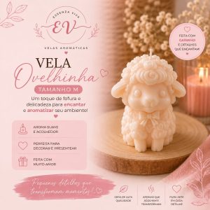 Vela ovelhinha M